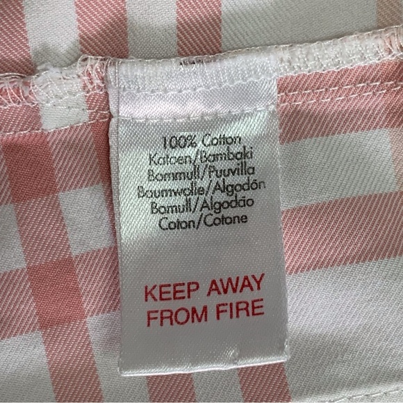 Burberry Women's Pink/White Nova Check Button Down Pajama Shirt Size Small - Picture 15 of 16